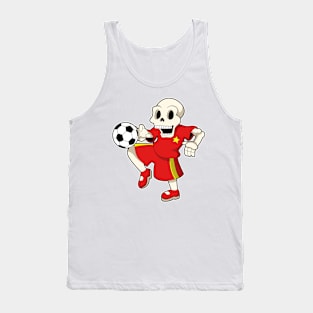 Skeleton at Soccer Sports Tank Top